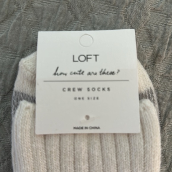 🆕 LOFT “how cute are these” Crew Socks. One Size. NWT. - Picture 5 of 7
